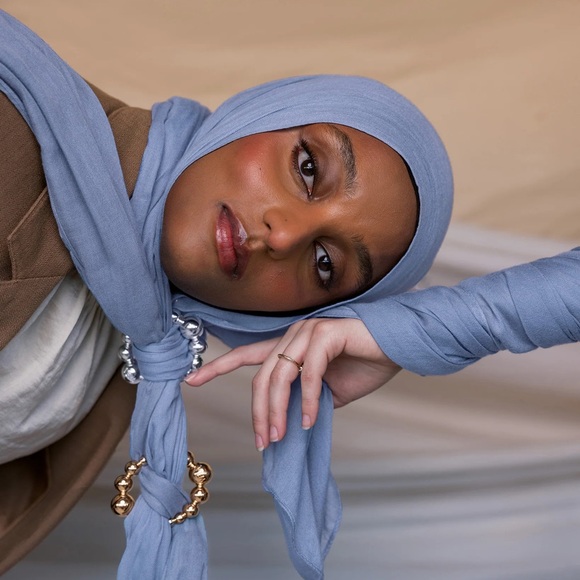 VELA Scarves Hijab - Serenity Blue - NWT - Double Size - Picture 3 of 3